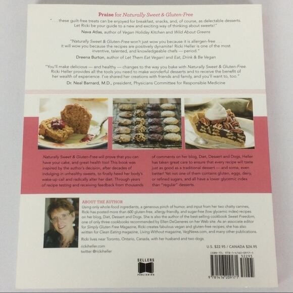 🧁Dessert Cookbook “Naturally Sweet & Gluten Free” Recipes Kitchen Baking - Picture 3 of 7